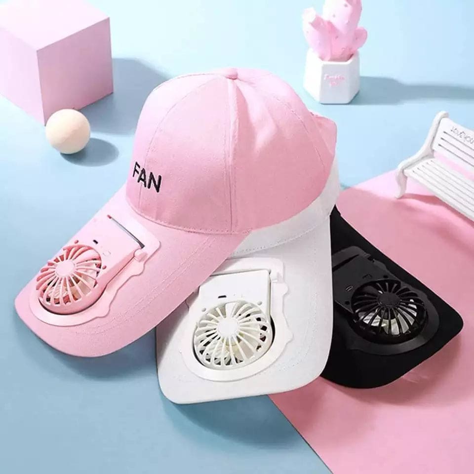 Unisex USB Charging Fan Cap, Unisex Baseball Cap, Adjustable Fan Hat For Outdoor Unisex USB Charging Fan Cap, Unisex Baseball Cap, Adjustable Fan Hat For Outdoor